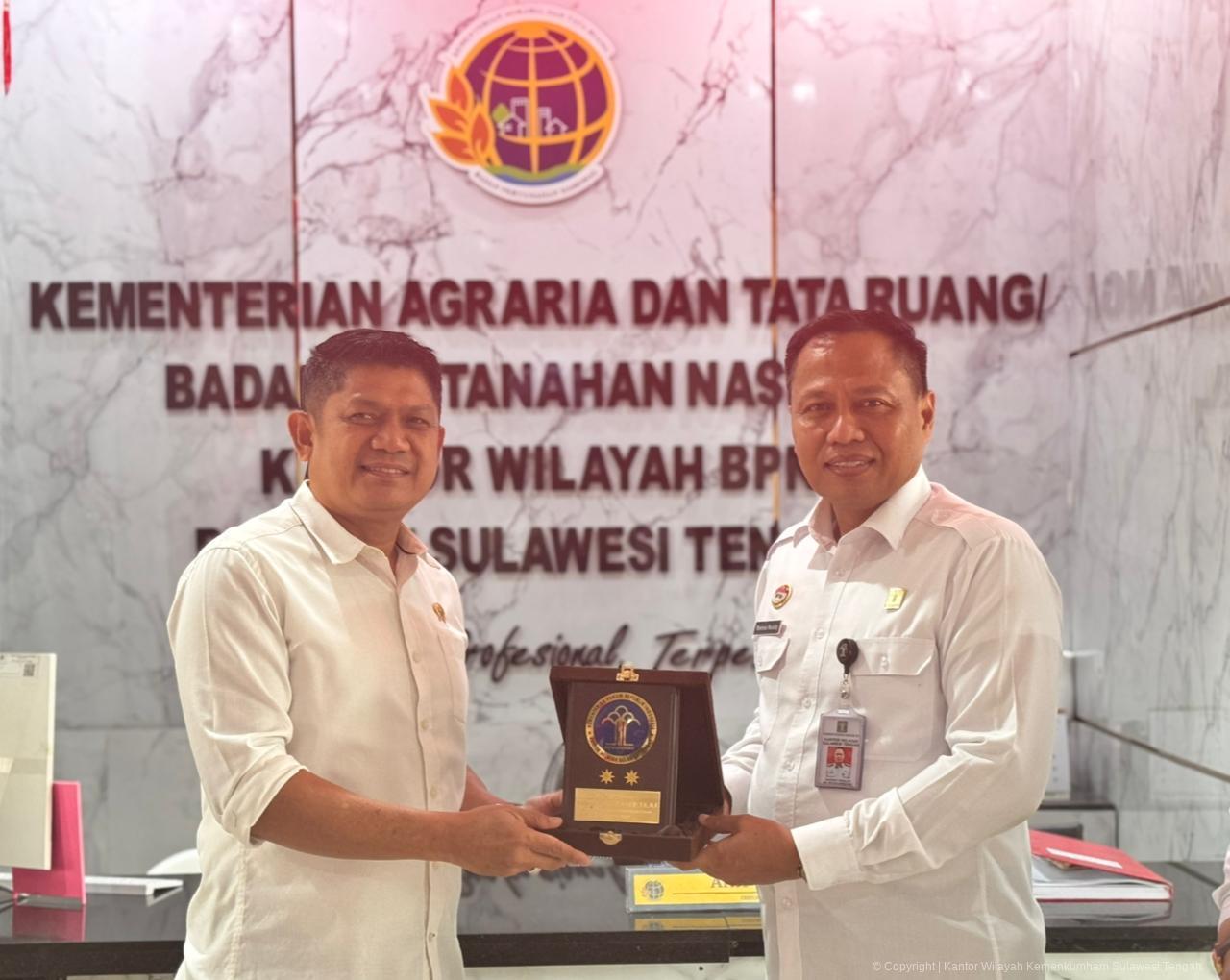 Perkuat Kolaborasi, Kemenkum-BPN Sulteng Bersinergi untuk Publik