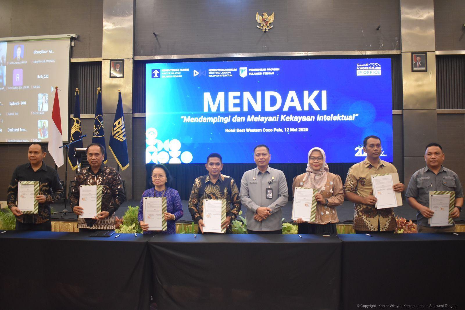Kemenkum Sulteng Perkuat Ekosistem Inovasi, Teken 48 PKS dan Resmikan Sentra KI Perguruan Tinggi