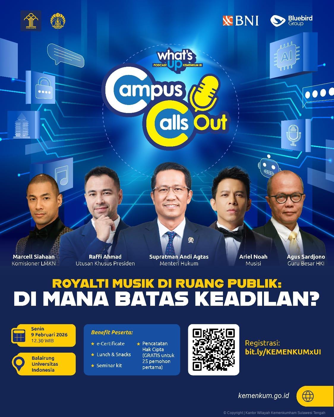 📢 “What’s Up Kemenkum – Campus Calls Out kini hadir di Universitas Indonesia!”